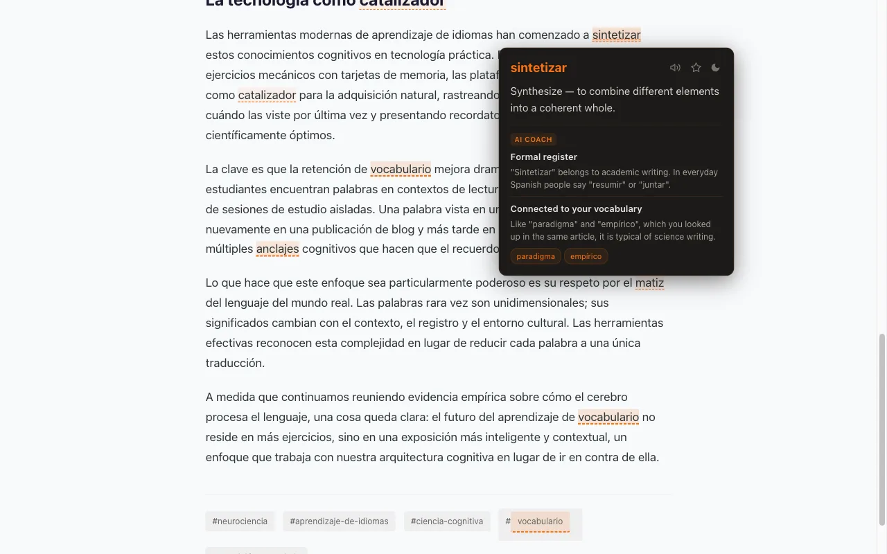 AI Vocabulary Coach