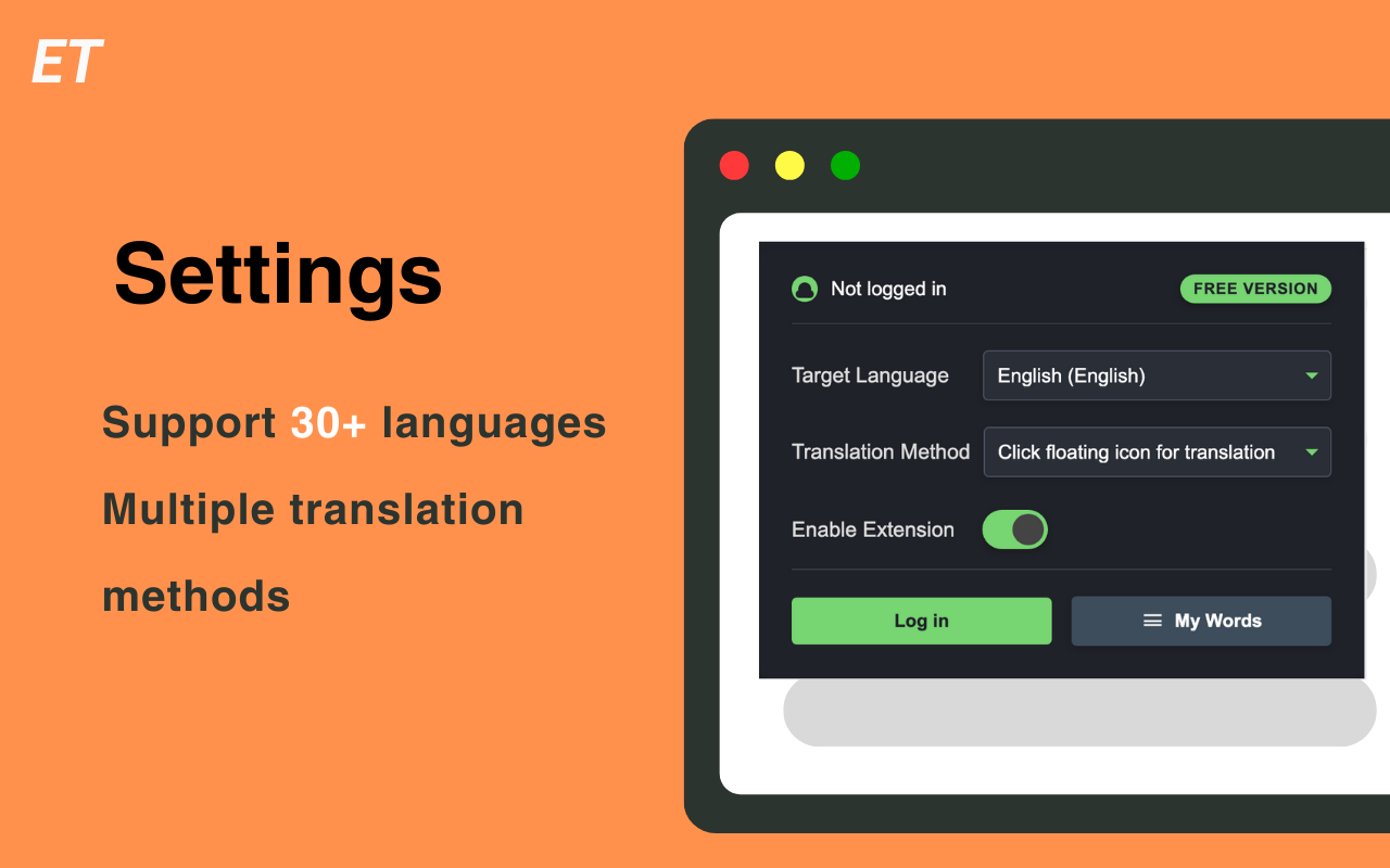 Extensive Language Support Feature